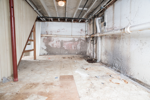 Before Basement Waterproofing in Greater Pittsburgh