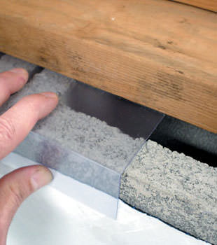 Block wall clear covering for wet crawl spaces in Mc Kees Rocks