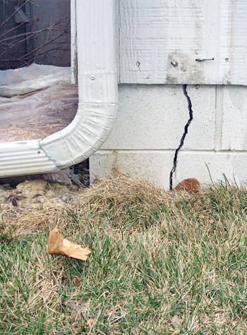 foundation wall cracks due to street creep in Indiana