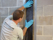 CarbonArmor® Strip applied to wall in Monroeville
