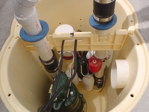 Closeup of our Sump Pump Systems